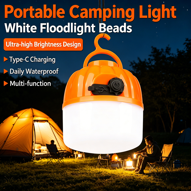 Outdoor Lighting B&Q - Mini Portable LED Pumpkin Bulb 6500K
