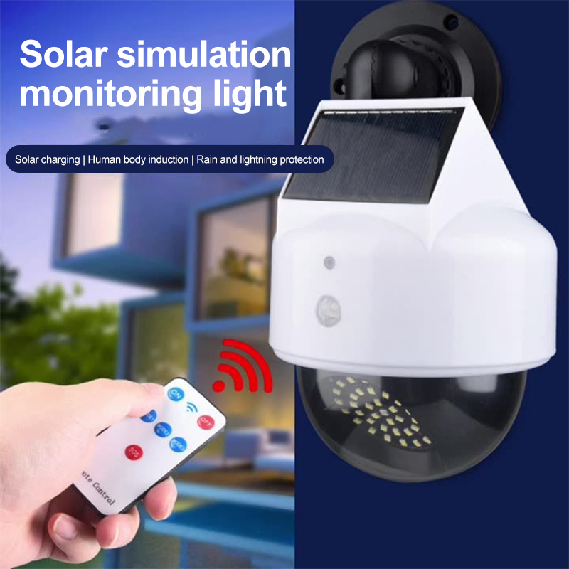 Outdoor Lighting With Outlet - Solar Simulation Camera Motion Sensor Virtual