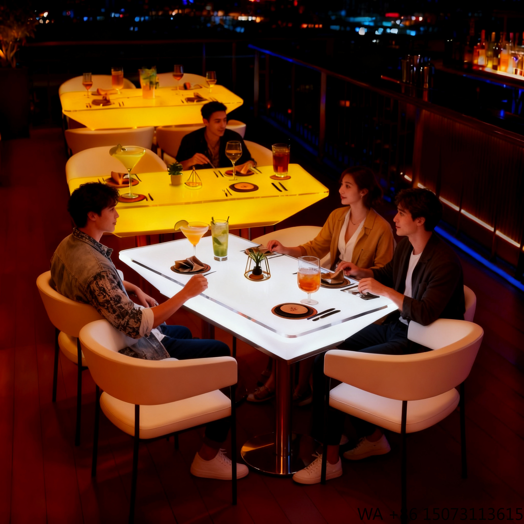 LED Decorative Dining Table Re - Outdoor Lighting Rental For Party reseña y precio