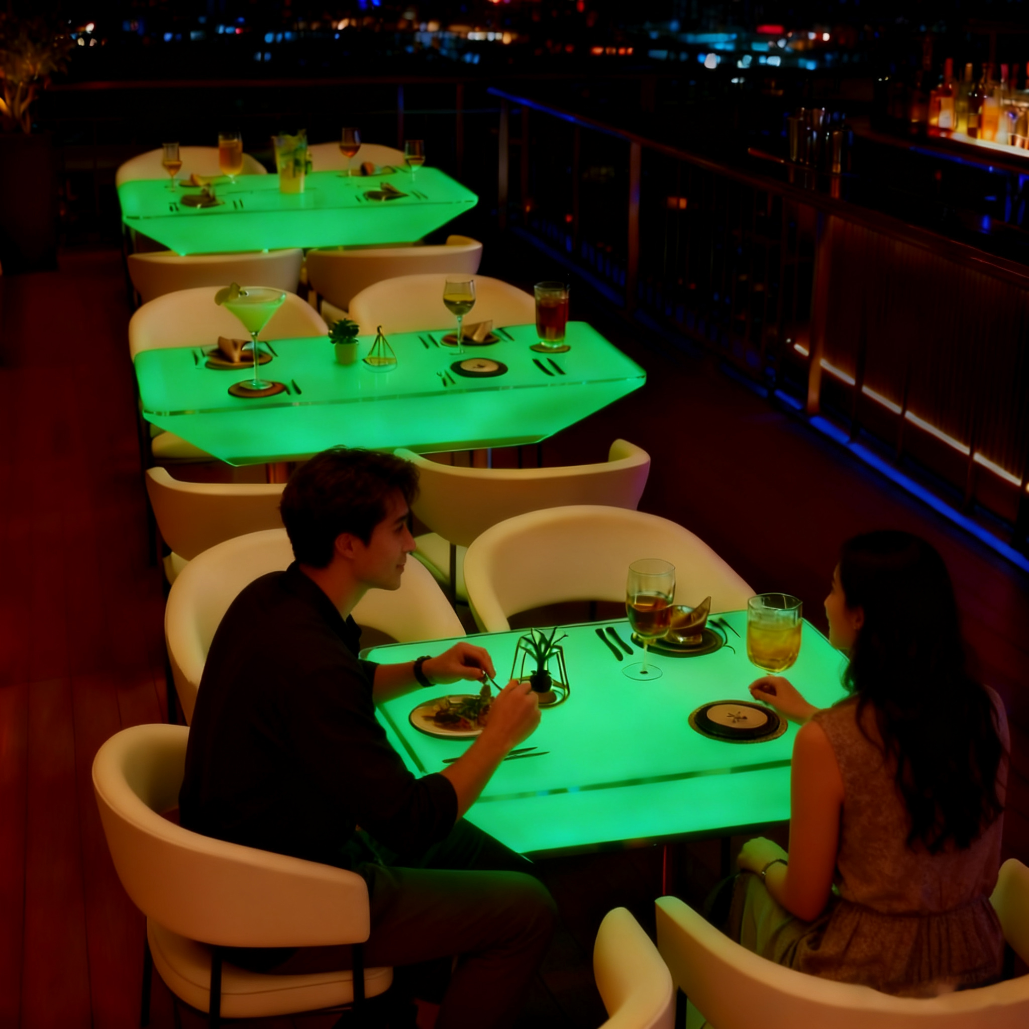 LED Decorative Dining Table Re - Outdoor Lighting Rental For Party reseña y precio