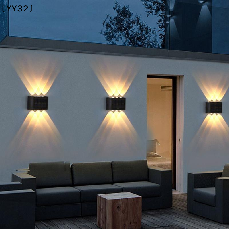 4-10 LED Solar Lamp Outdoor Wa - Outdoor Lighting With Outlet reseña y precio