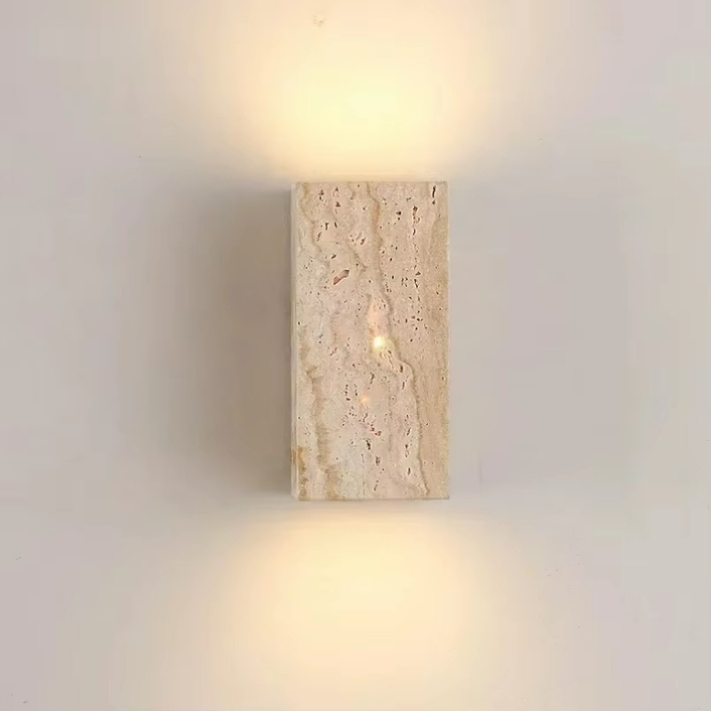Yellow Travertine Stone Wall M - Outdoor Lighting Restaurant reseña y precio