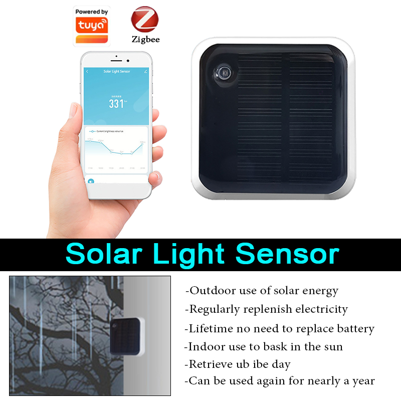 Smart Solar Light Sensor Tuya  - Outdoor Lighting Zigbee reseña y precio