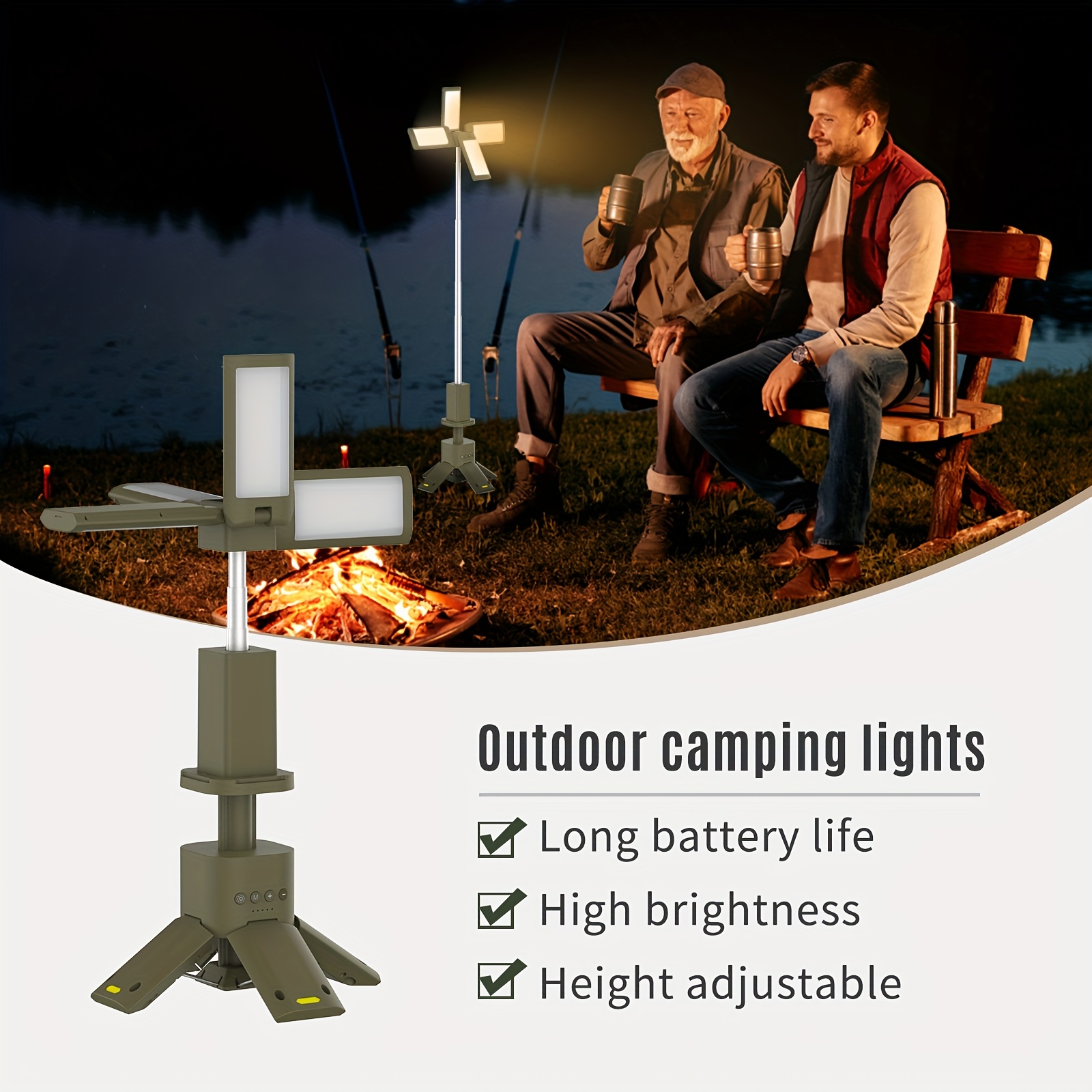 Camping Lantern, 14000mAh Rech - Outdoor Lighting Lamps reseña y precio