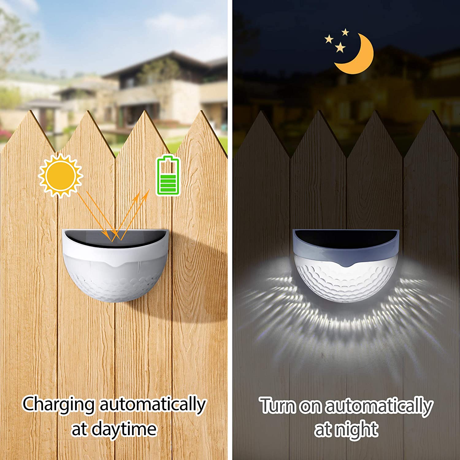 LED Solar Light Outdoor Wall L - Outdoor Lighting With Outlet reseña y precio