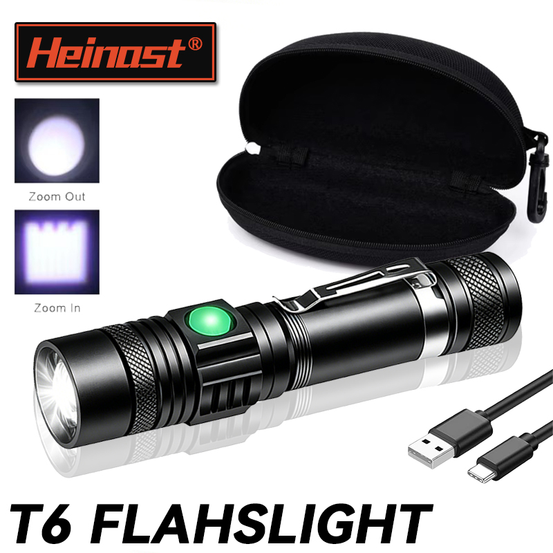 T6 LED Rechargeable Flashlight - Outdoor Lighting B&Q reseña y precio