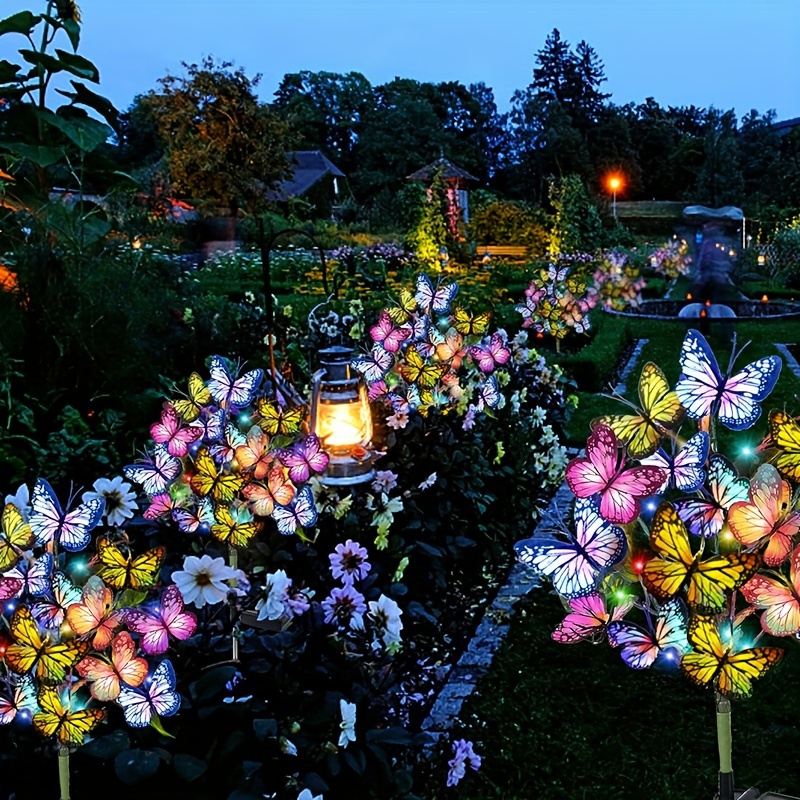 Solar LED Butterfly Garden Lig - Solar Path Light reseña y precio