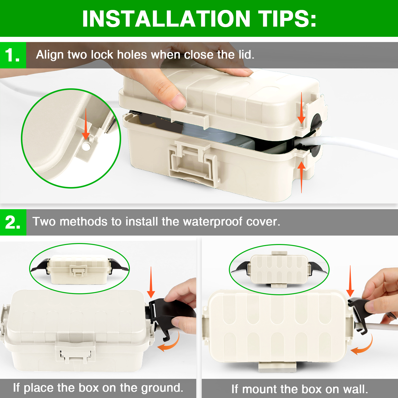 Small Outdoor Electrical Boxes - Outdoor Lighting Extension Cord reseña y precio