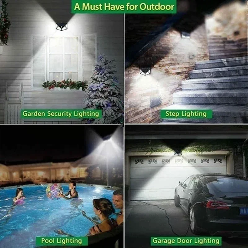 1/2/4PCS Motion Sensor Solar L - Outdoor Lighting With Outlet reseña y precio