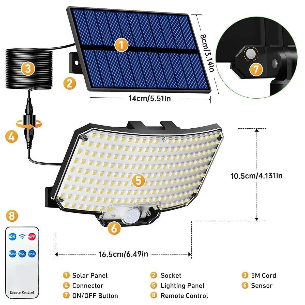 234LED Solar Outdoor Lights Mo - Outdoor Lighting Lamps reseña y precio
