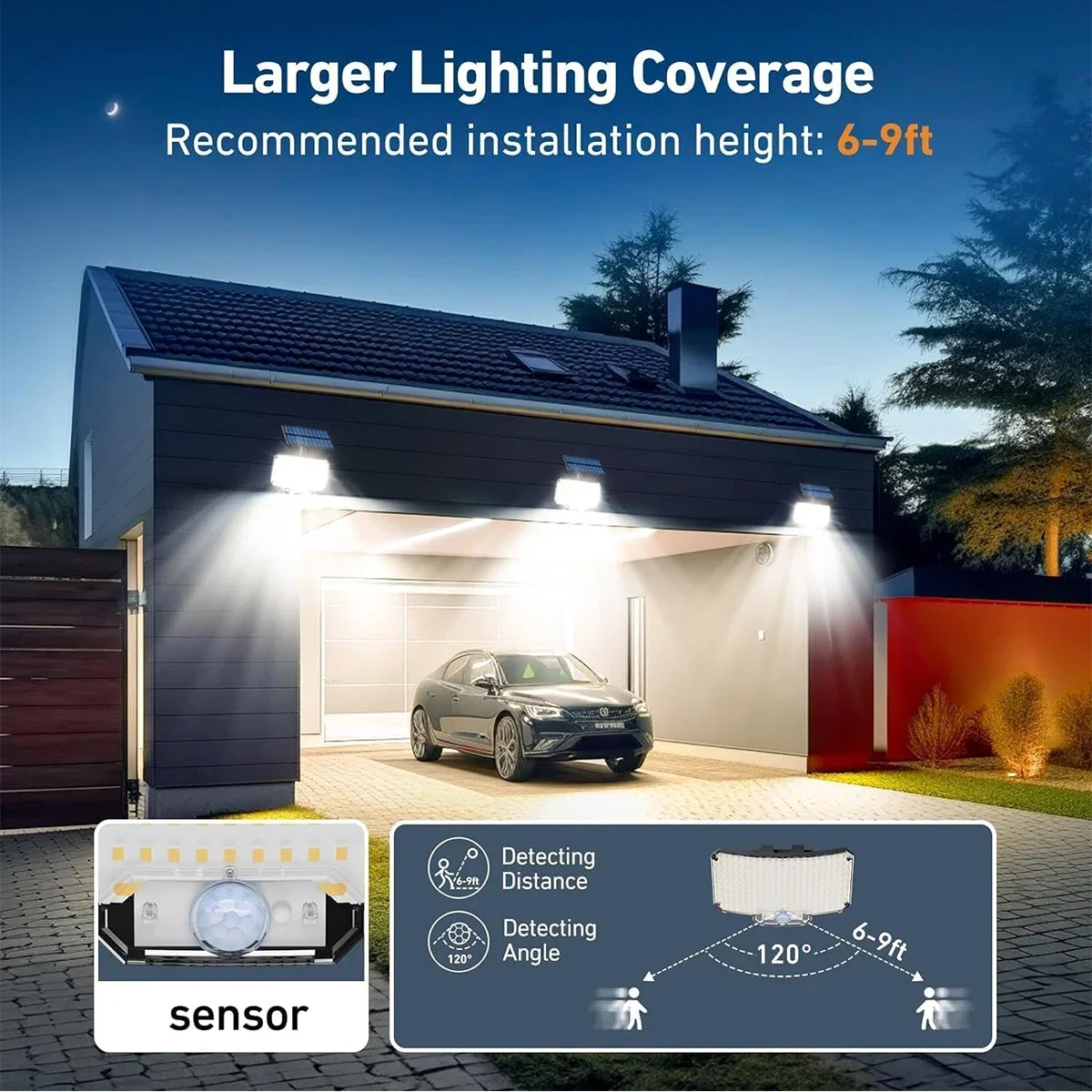 234LED Solar Outdoor Lights Mo - Outdoor Lighting Lamps reseña y precio