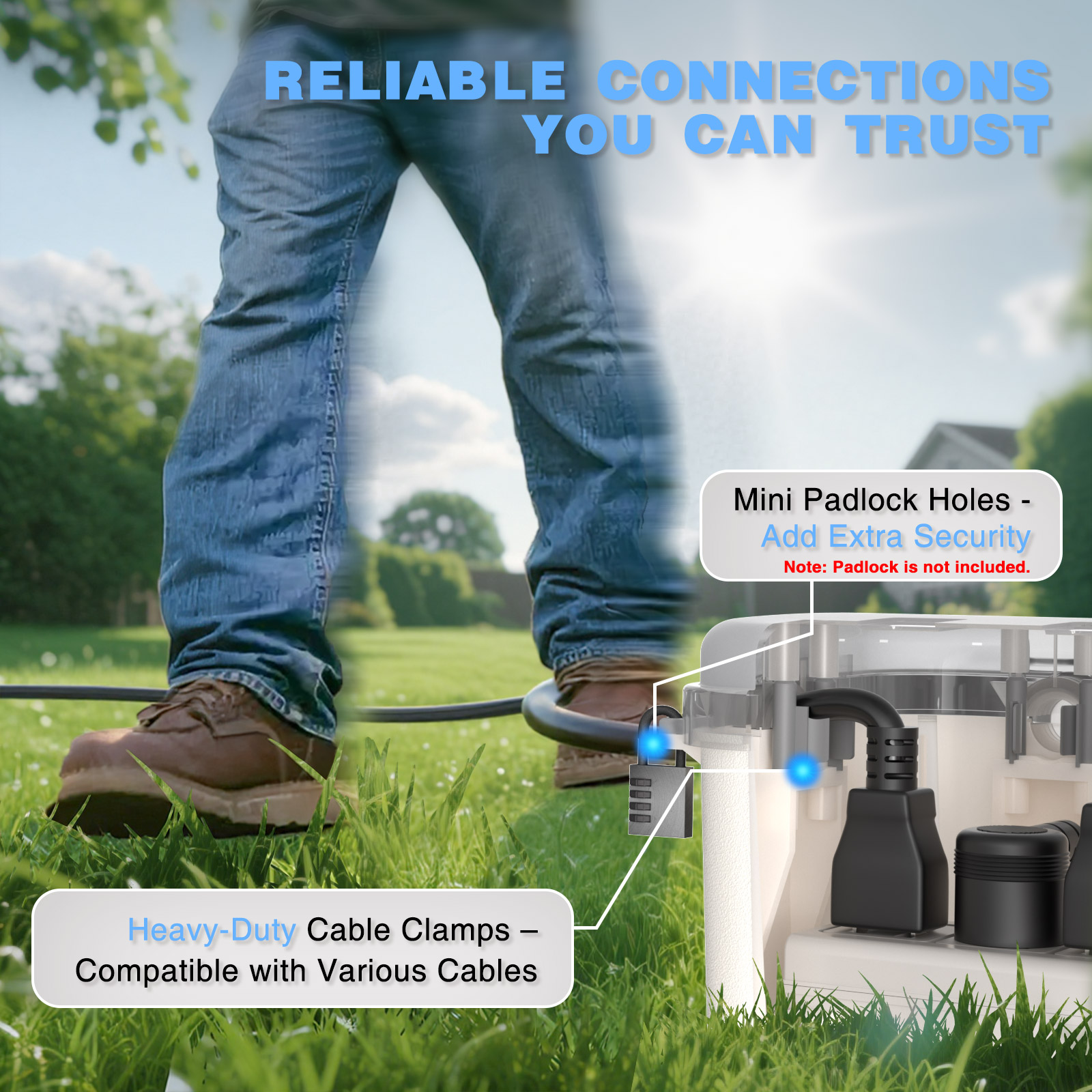 Waterproof Outdoor Electrical  - Outdoor Lighting Extension Cord reseña y precio