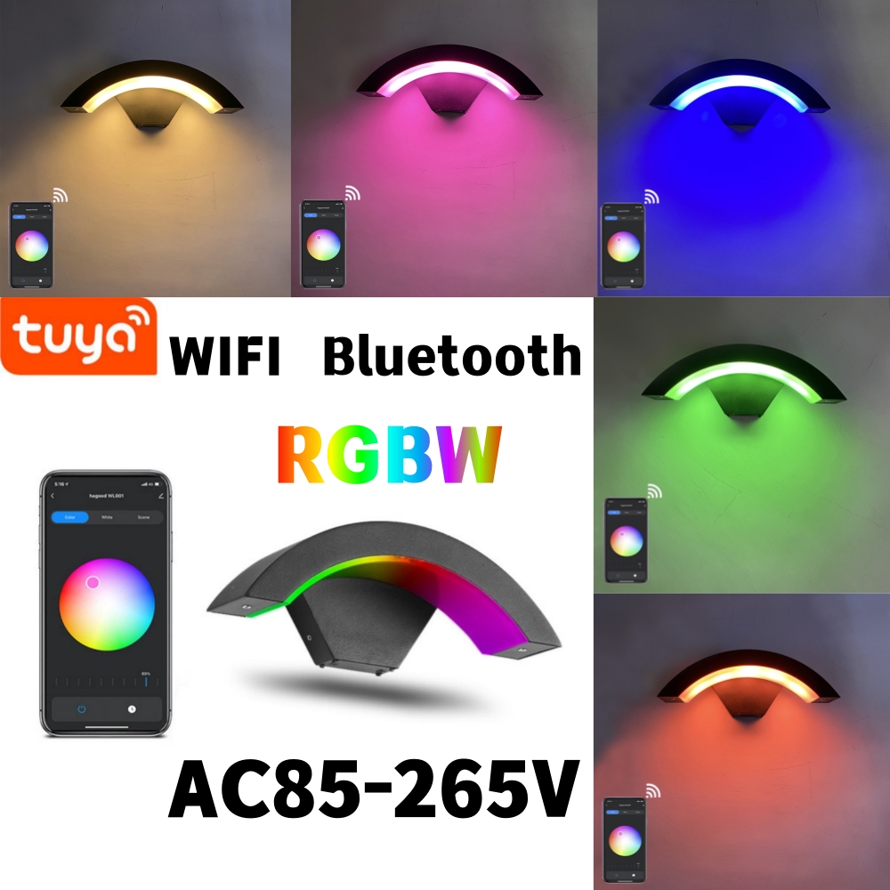 9W RGBW Smart Outdoor Wall Lam - Outdoor Lighting Zigbee reseña y precio