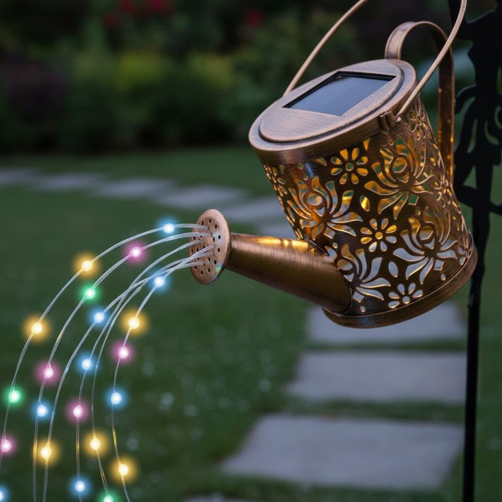 Solar Fairy Watering Can Light - Outdoor Lighting Modern reseña y precio