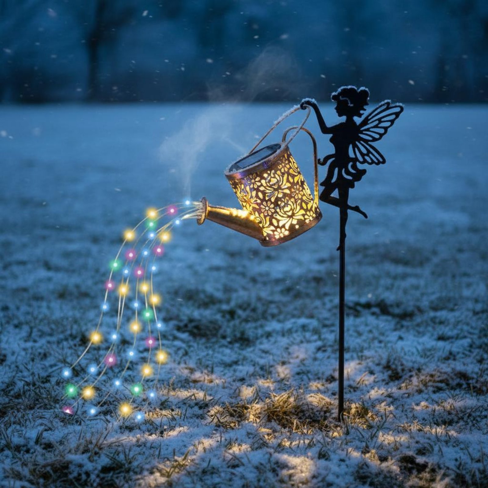Solar Fairy Watering Can Light - Outdoor Lighting Modern reseña y precio