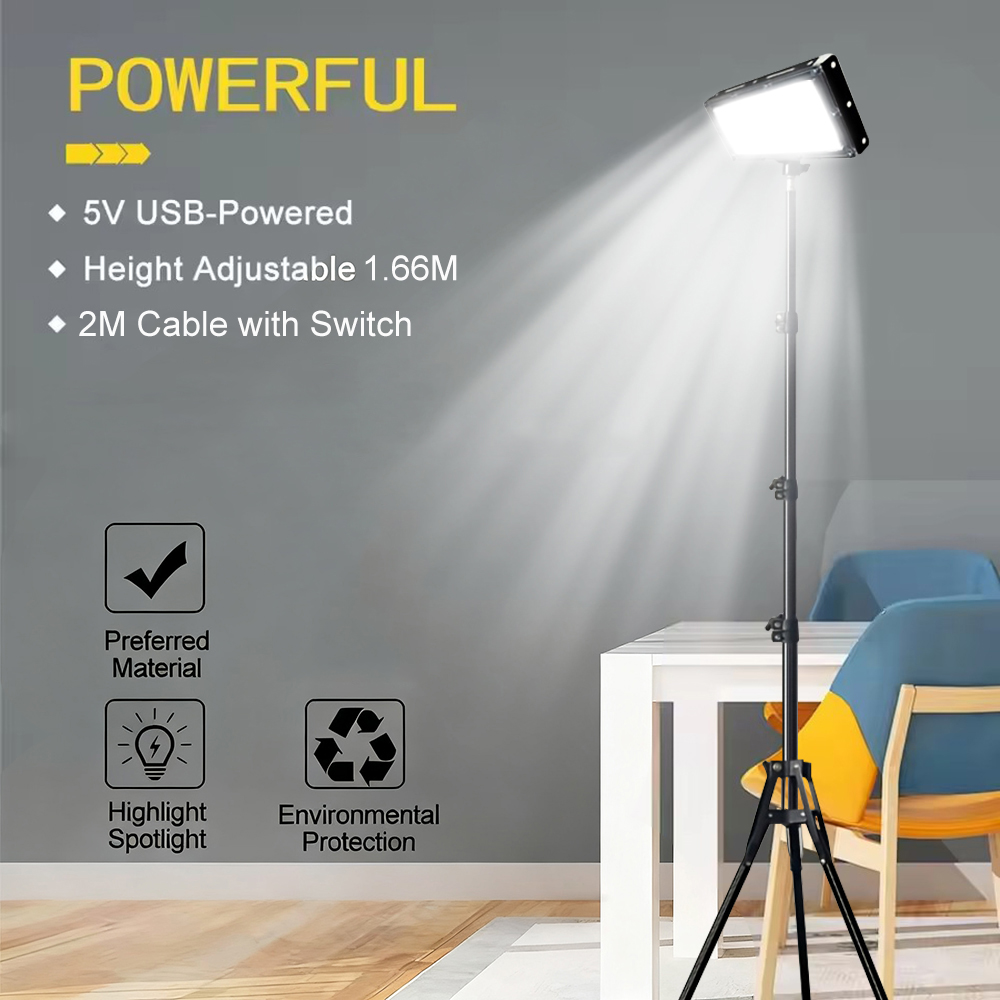 LED Work Lights with Stand, 3  - Outdoor Lighting Lamps reseña y precio