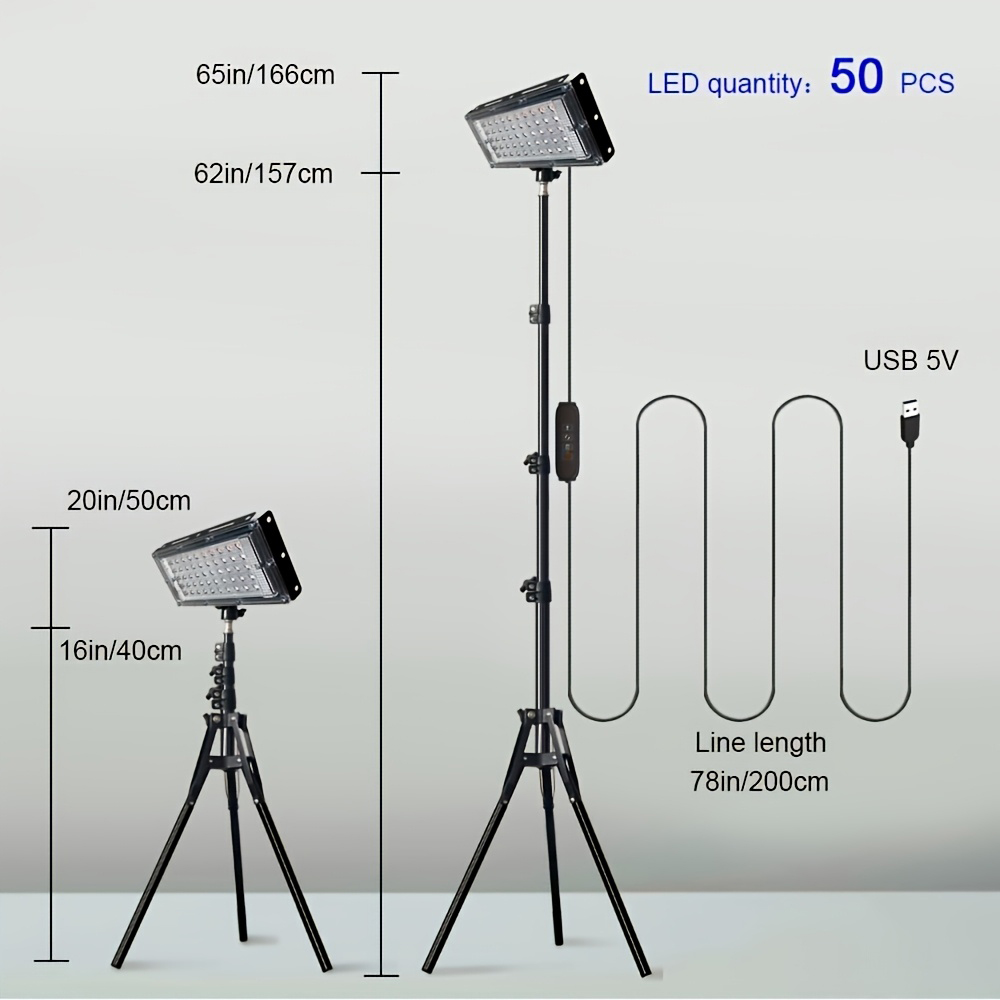 LED Work Lights with Stand, 3  - Outdoor Lighting Lamps reseña y precio