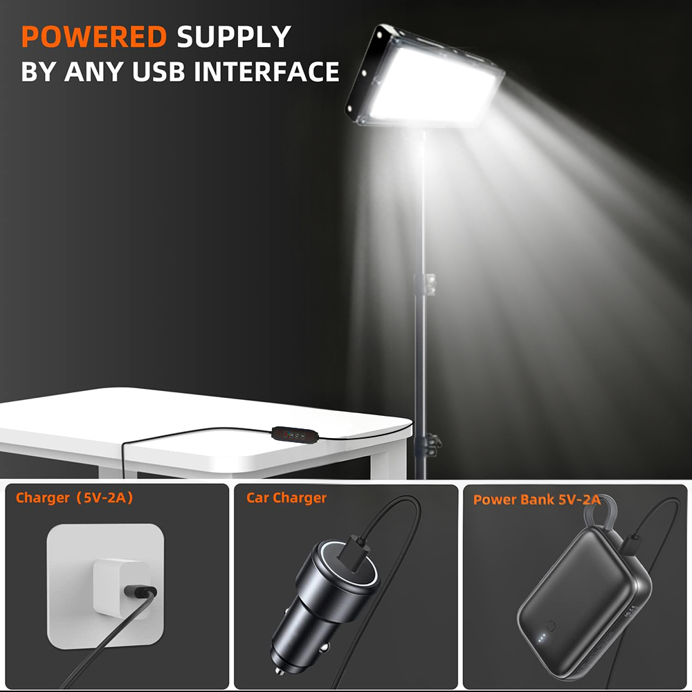 LED Work Lights with Stand, 3  - Outdoor Lighting Lamps reseña y precio