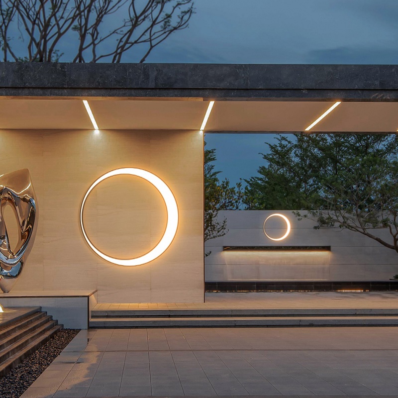 Modern wall light, outdoor pat - Outdoor Lighting With Outlet reseña y precio
