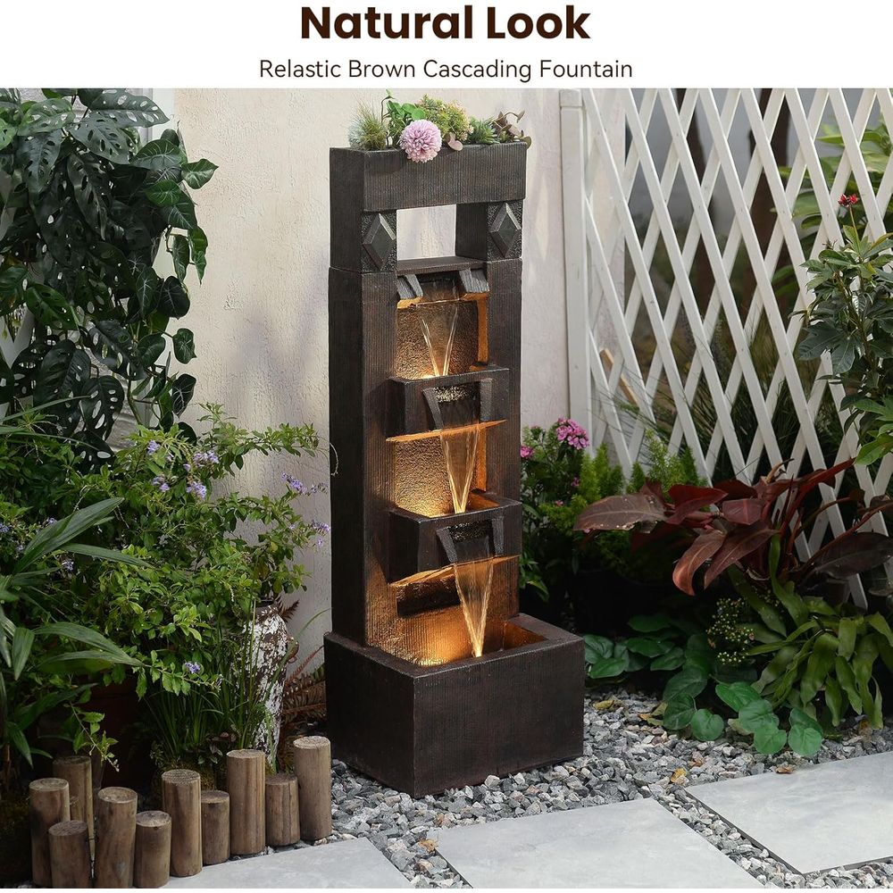 40.9 4-Tier Modern Outdoor Wat - Outdoor Lighting Modern reseña y precio