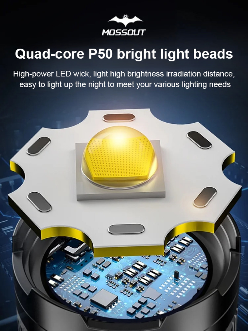 Super Bright Flashlight Led Po - Outdoor Lighting B&Q reseña y precio