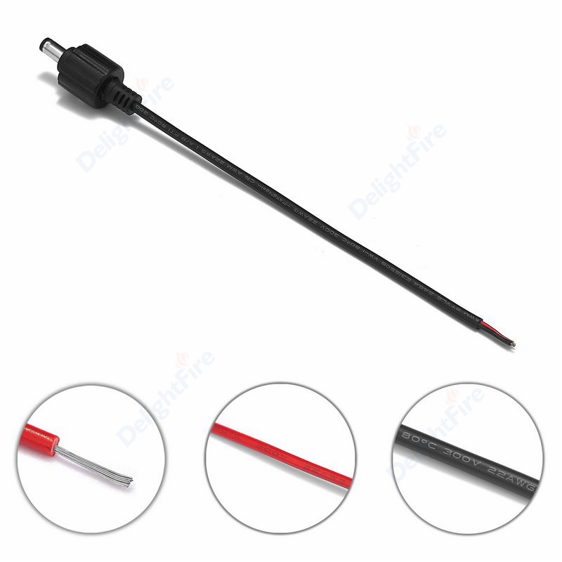 Waterproof DC Pigtail Power Ca - Outdoor Lighting Extension Cord reseña y precio