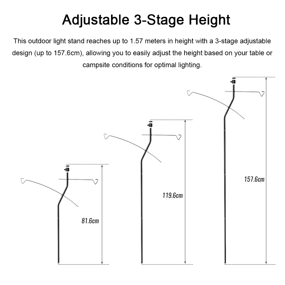 Outdoor Camping Light Stand La - Outdoor Lighting Vendors reseña y precio