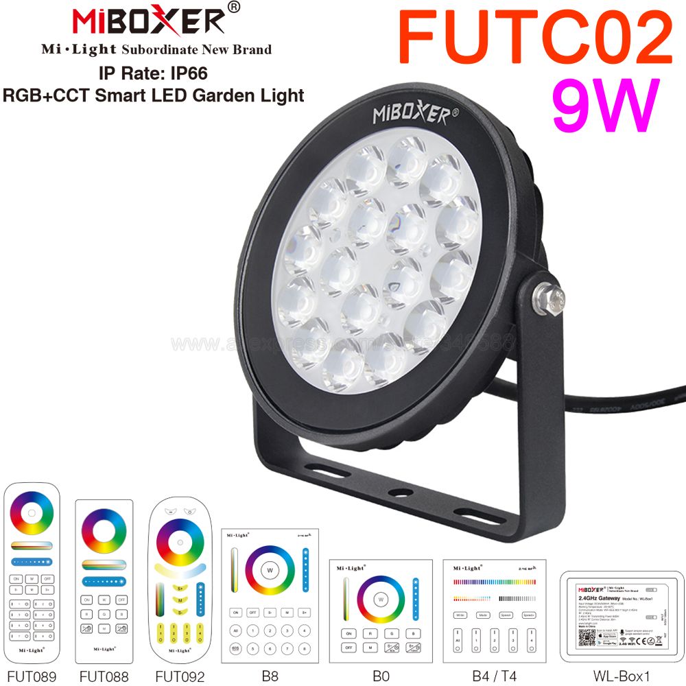 MiBoxer 9W RGB+CCT LED Garden  - Outdoor Lighting Zigbee reseña y precio