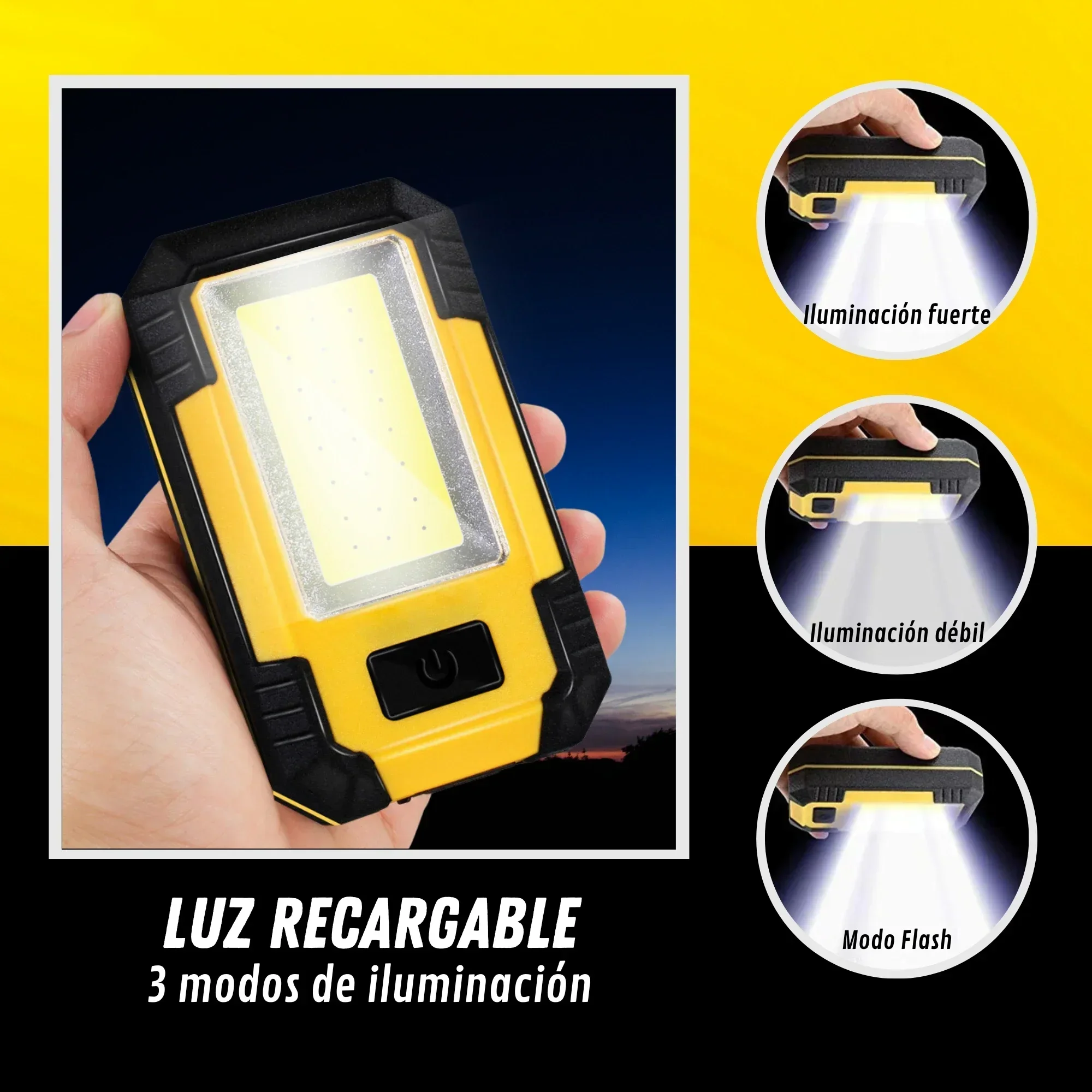 Rechargeable 4000MaH Work Ligh - Outdoor Lighting Lowes reseña y precio