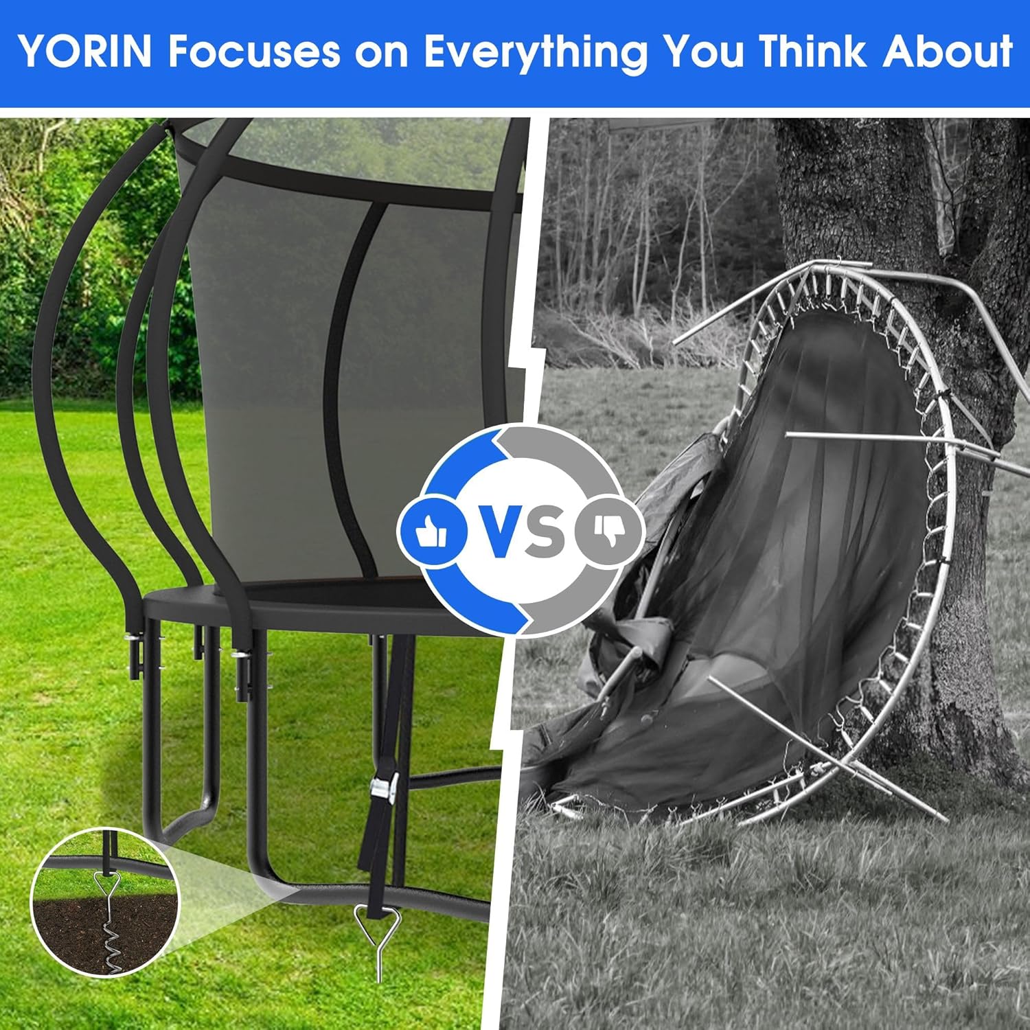 Large Outdoor Trampoline with  - Outdoor Lighting Modern reseña y precio