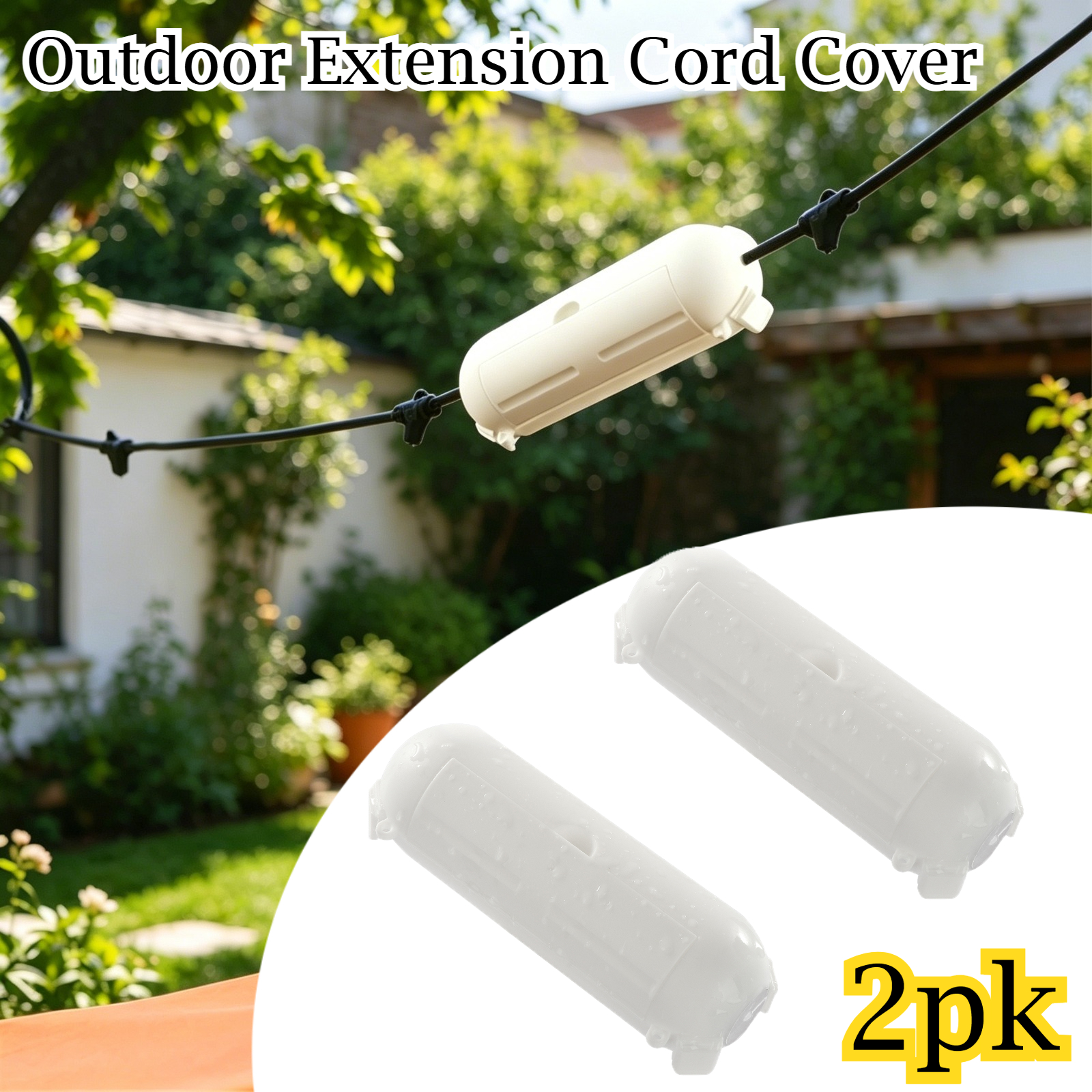 2 Pack Waterproof Outdoor Conn - Outdoor Lighting With Outlet reseña y precio