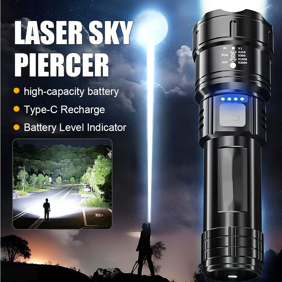 High Power P50 LED Flashlight  - Outdoor Lighting B&Q reseña y precio