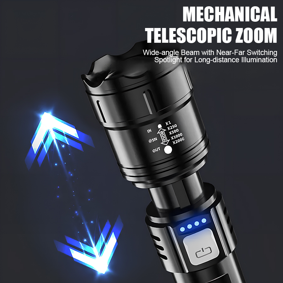High Power P50 LED Flashlight  - Outdoor Lighting B&Q reseña y precio