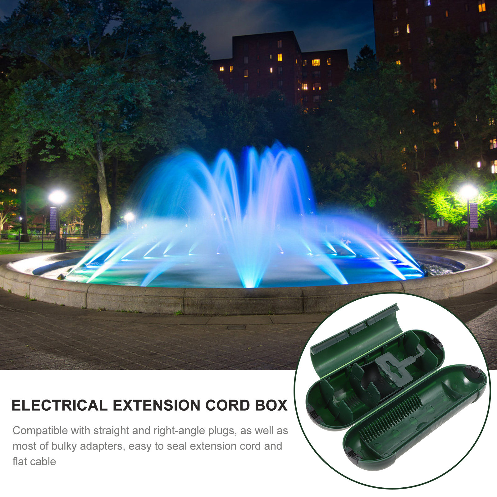 2Pcs Outdoor Waterproof Connec - Outdoor Lighting Extension Cord reseña y precio