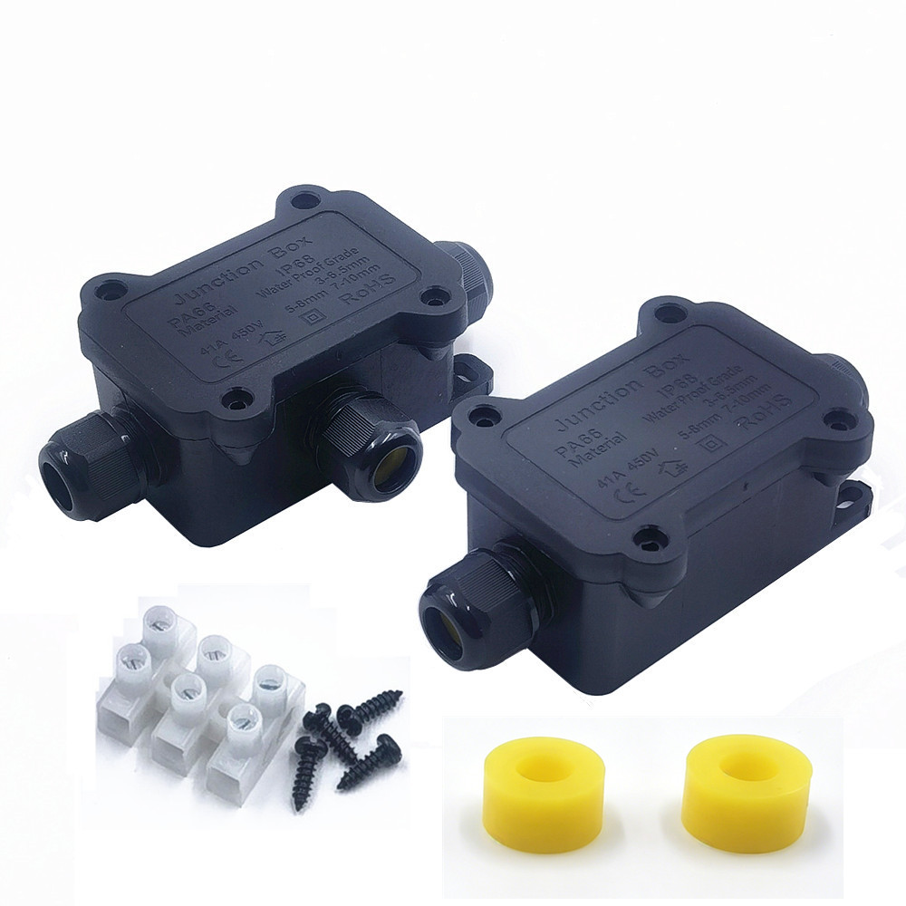 IP68 Waterproof Junction Box 2 - Outdoor Lighting Extension Cord reseña y precio