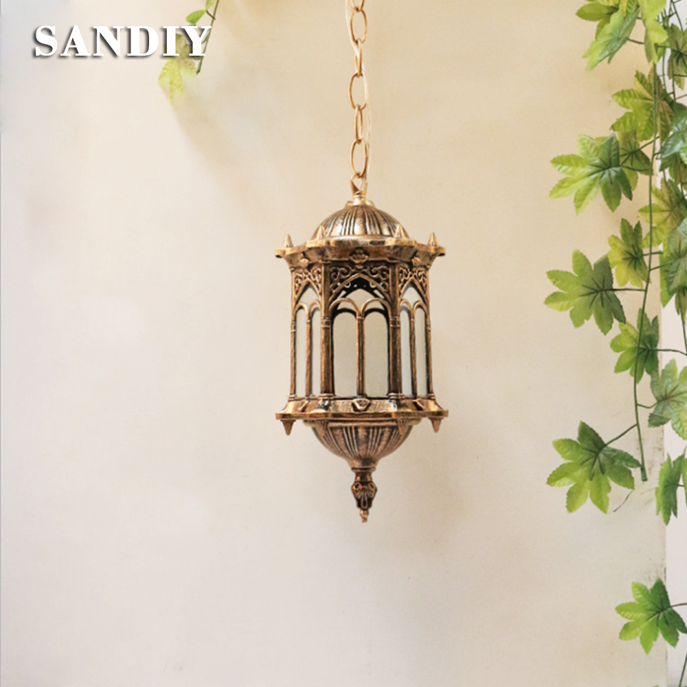 SANDIY Outdoor Pendant Lamp Re - Outdoor Lighting Restaurant reseña y precio