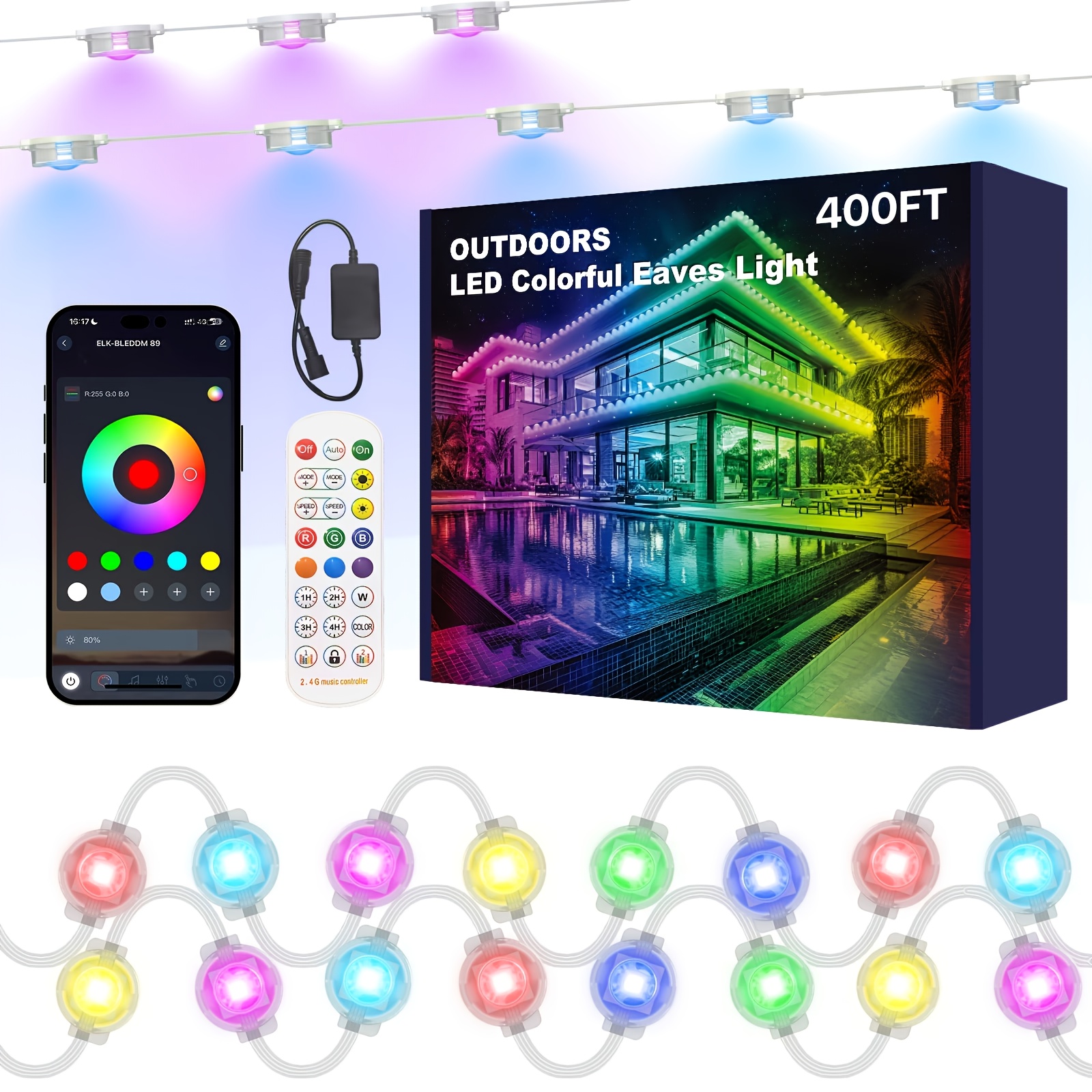 Permanent Outdoor Lights, RGB  - Solar Path Light reseña y precio