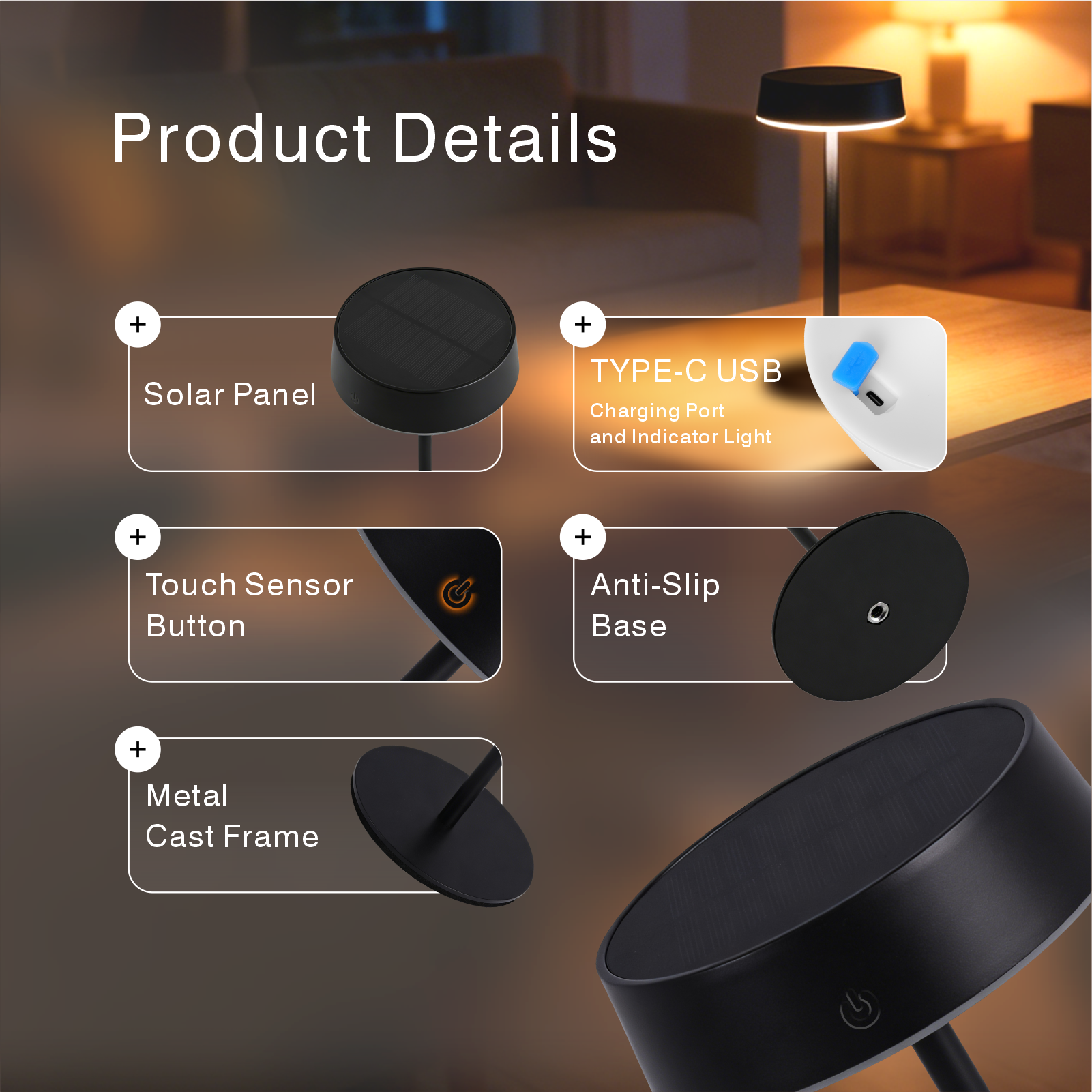 Wireless Solar Light Waterproo - Outdoor Lighting Restaurant reseña y precio