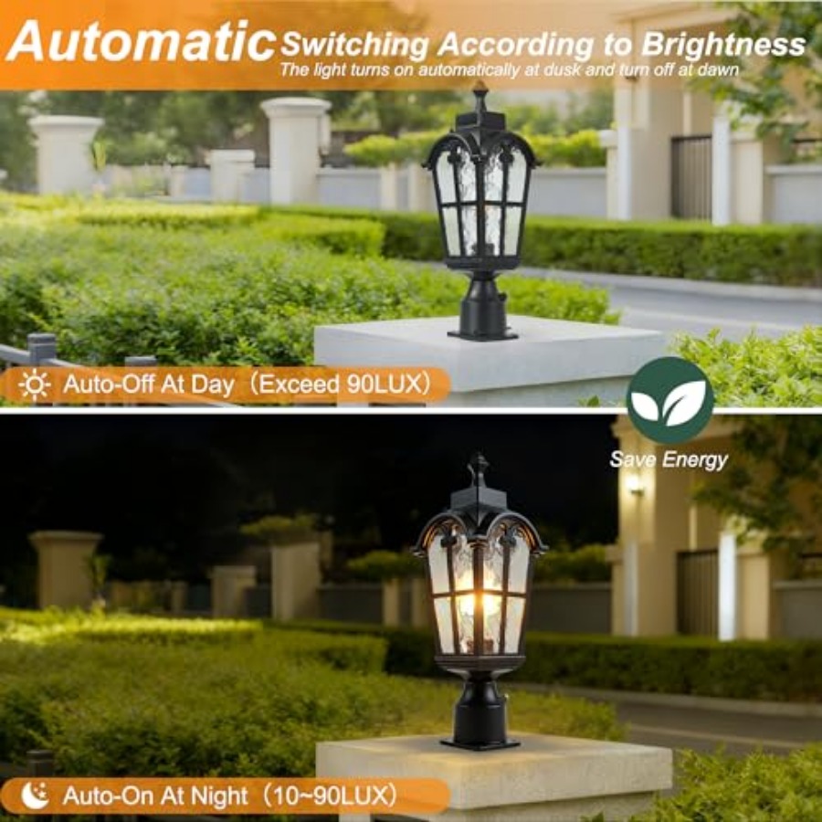 Sensor Outdoor Post Lights Wat - Outdoor Lighting Lamps reseña y precio