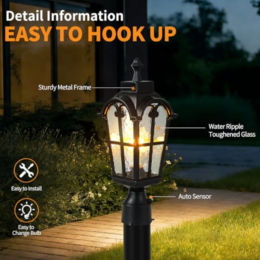 Sensor Outdoor Post Lights Wat - Outdoor Lighting Lamps reseña y precio