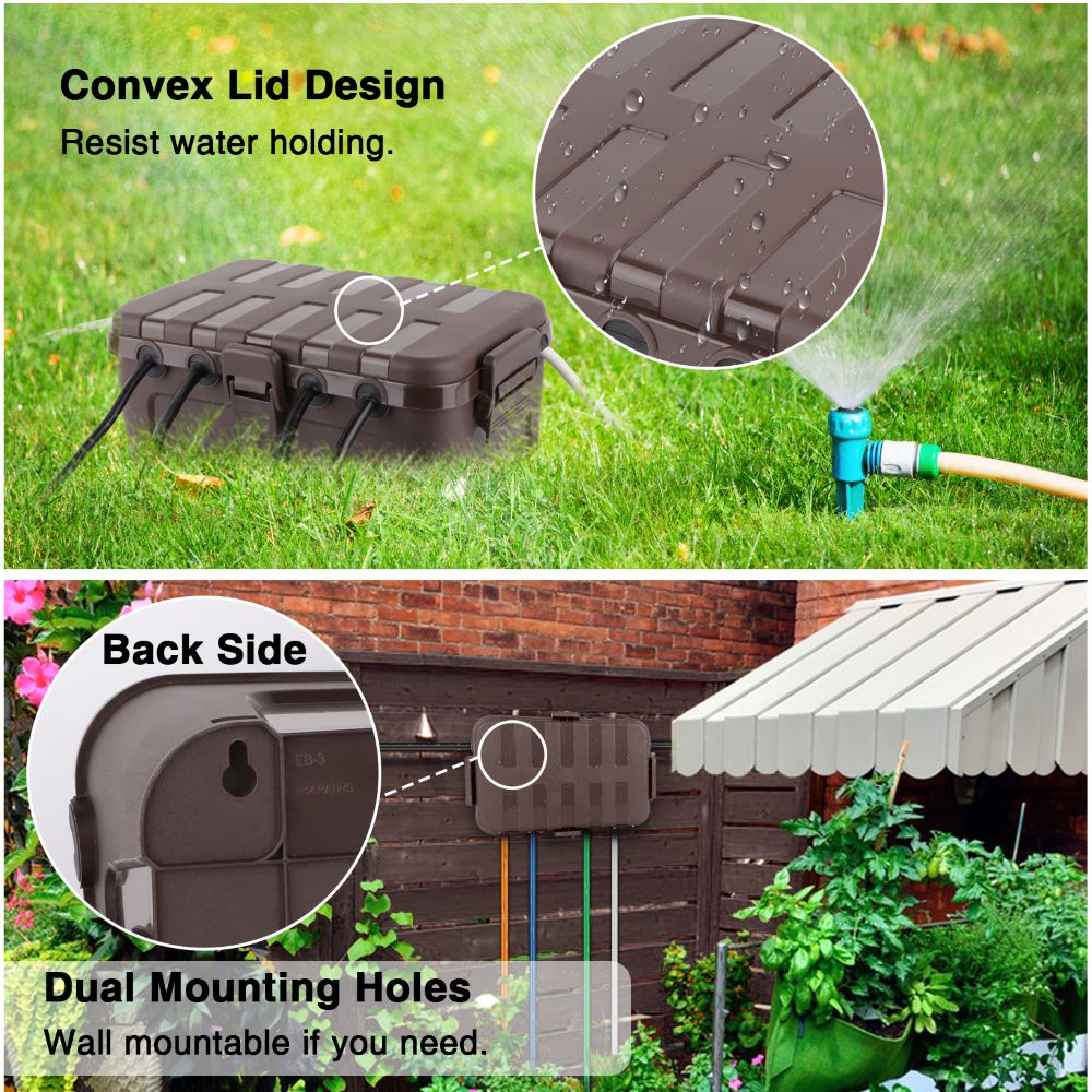 Waterproof Electrical Box Larg - Outdoor Lighting Extension Cord reseña y precio