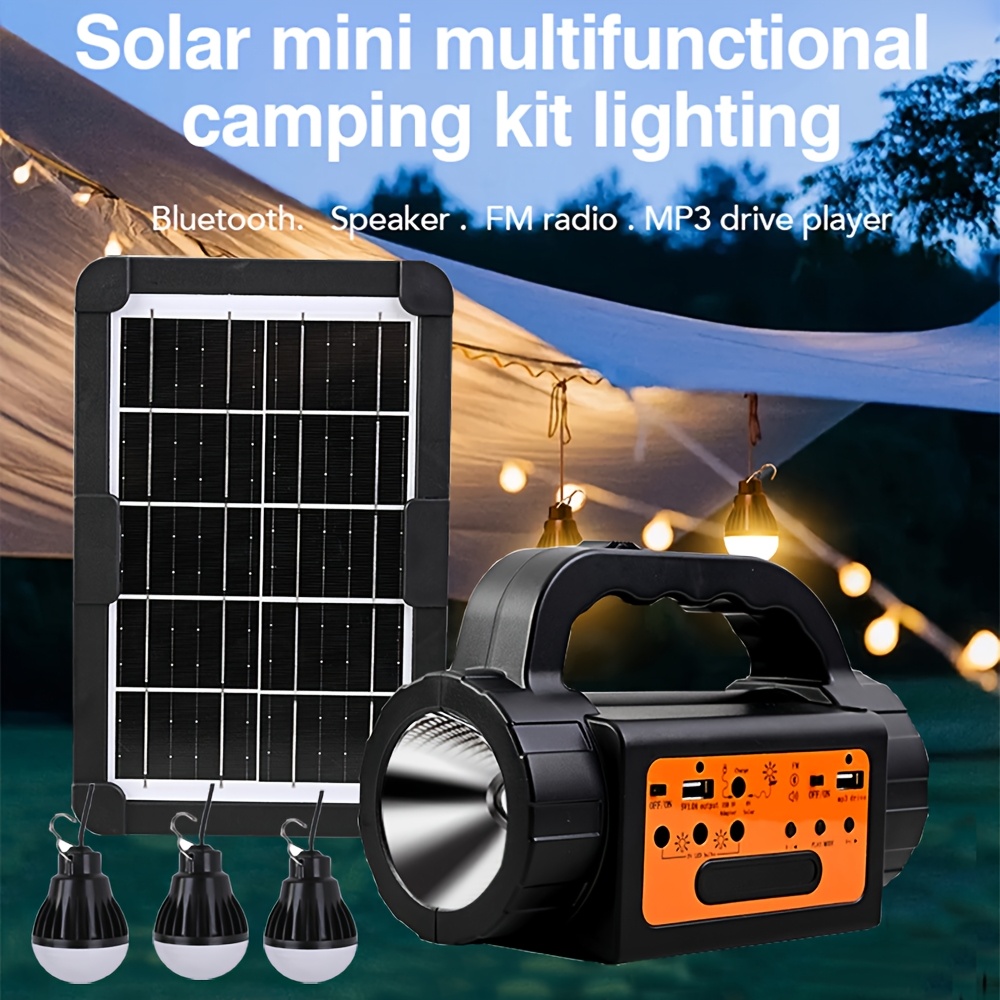 Solar Rechargeable Camping Lig - Outdoor Lighting Modern reseña y precio