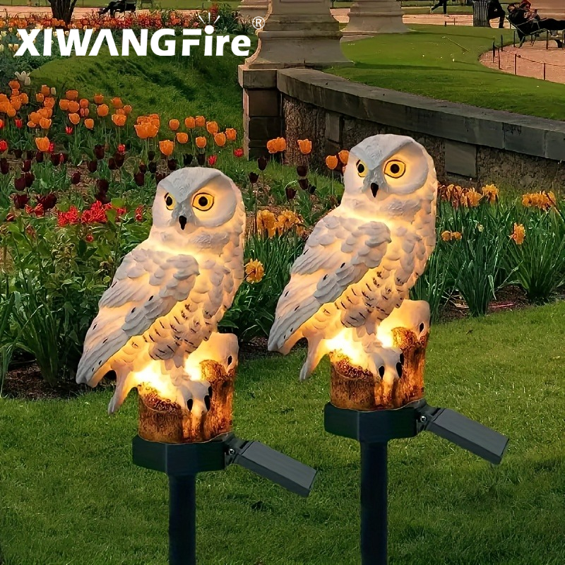 Solar Owl Statue Garden Light  - Outdoor Lighting B&Q reseña y precio