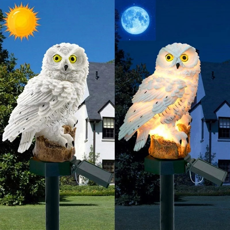 Solar Owl Statue Garden Light  - Outdoor Lighting B&Q reseña y precio