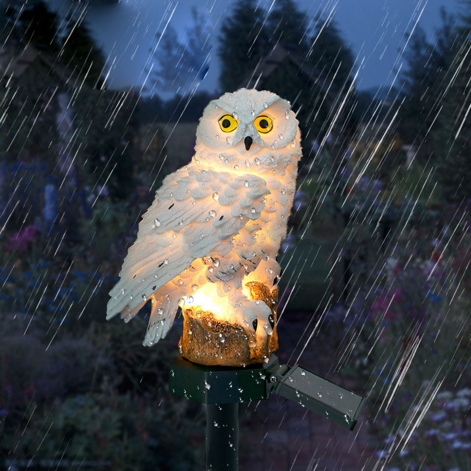 Solar Owl Statue Garden Light  - Outdoor Lighting B&Q reseña y precio