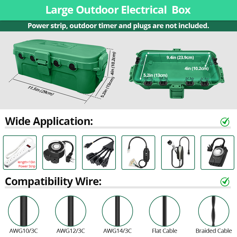 Weatherproof Extension Cord Sa - Outdoor Lighting Extension Cord reseña y precio