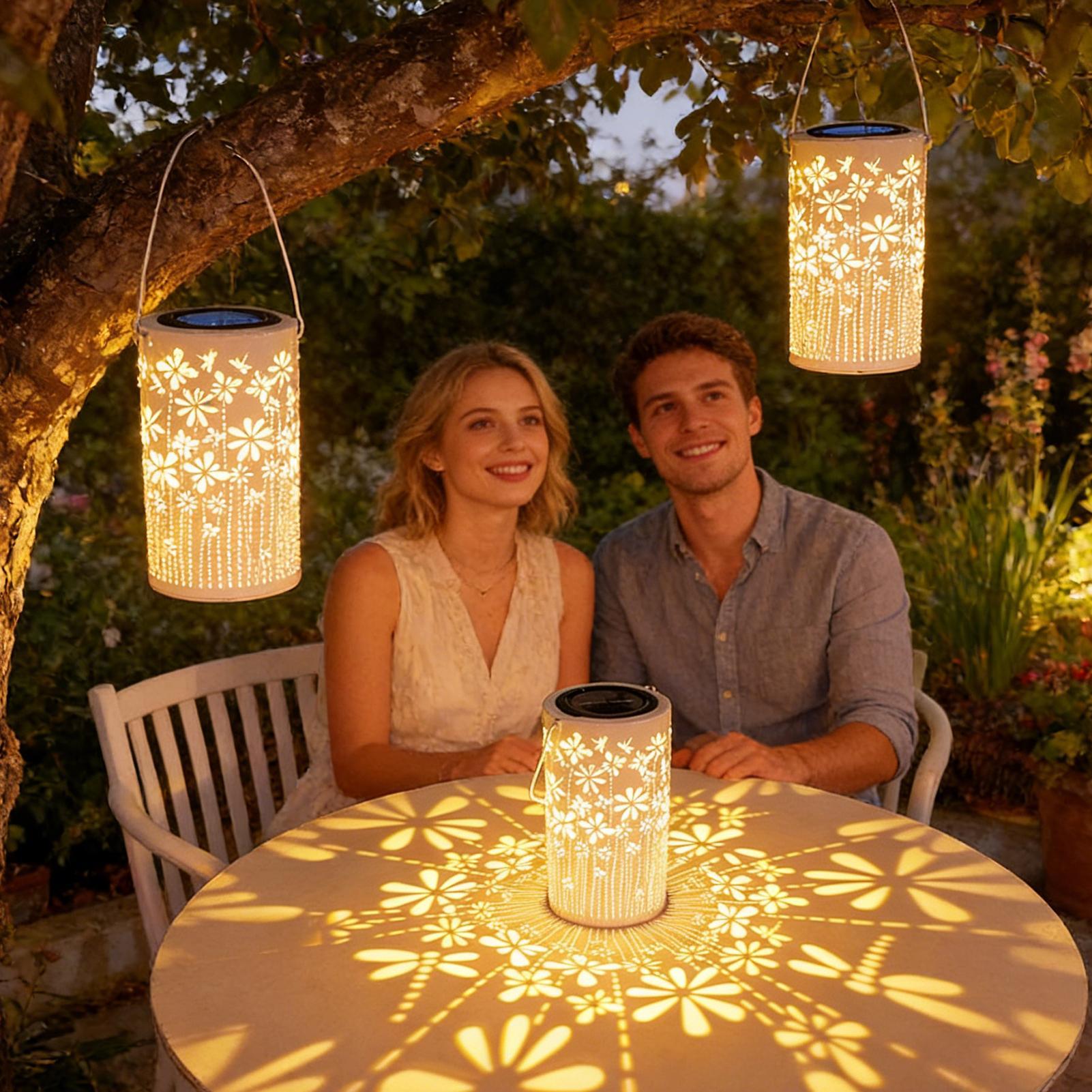 Solar Lanterns Colorful Metal  - Solar Path Light reseña y precio