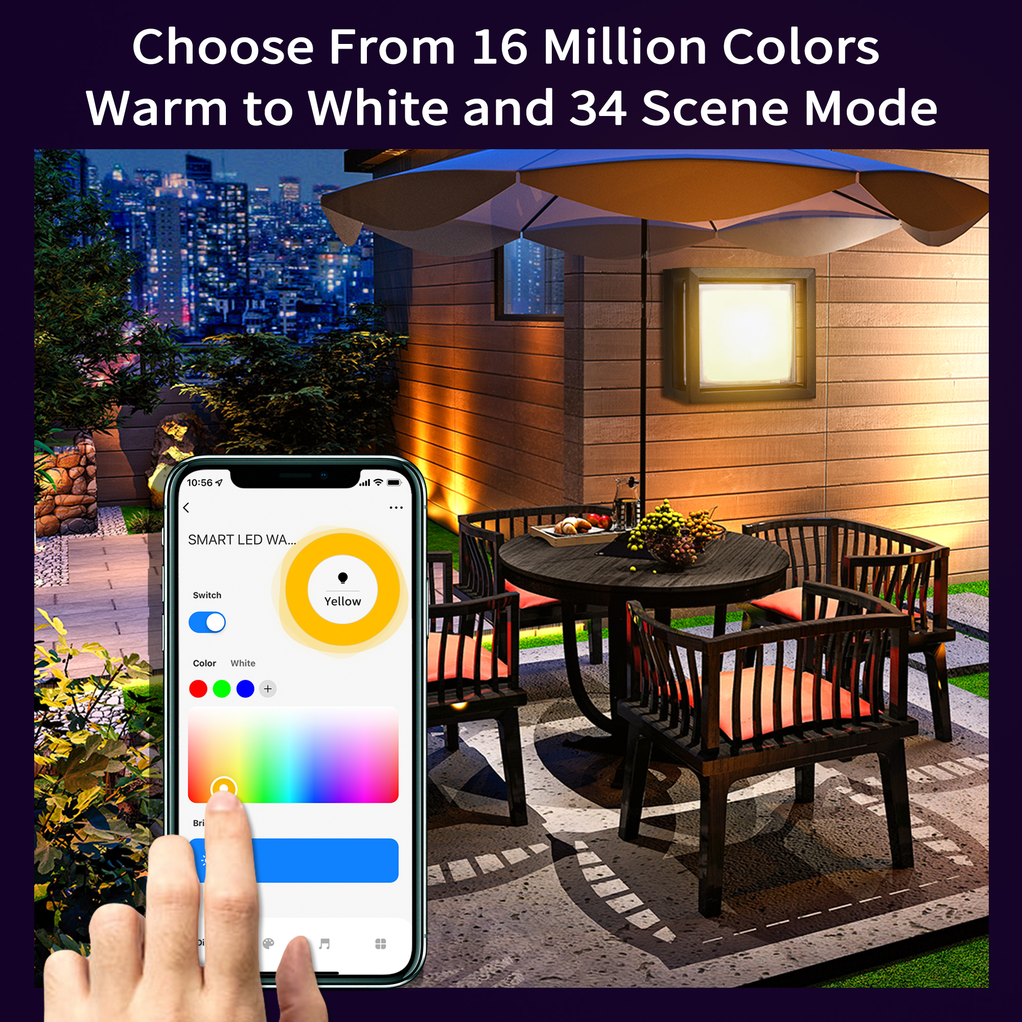 WIFI Smart LED Wall Lamp Outdo - Outdoor Lighting Zigbee reseña y precio