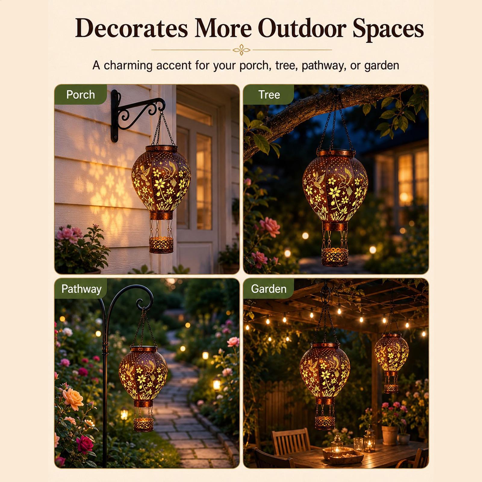 Hot Air Balloon Solar Light Hu - Solar Path Light reseña y precio