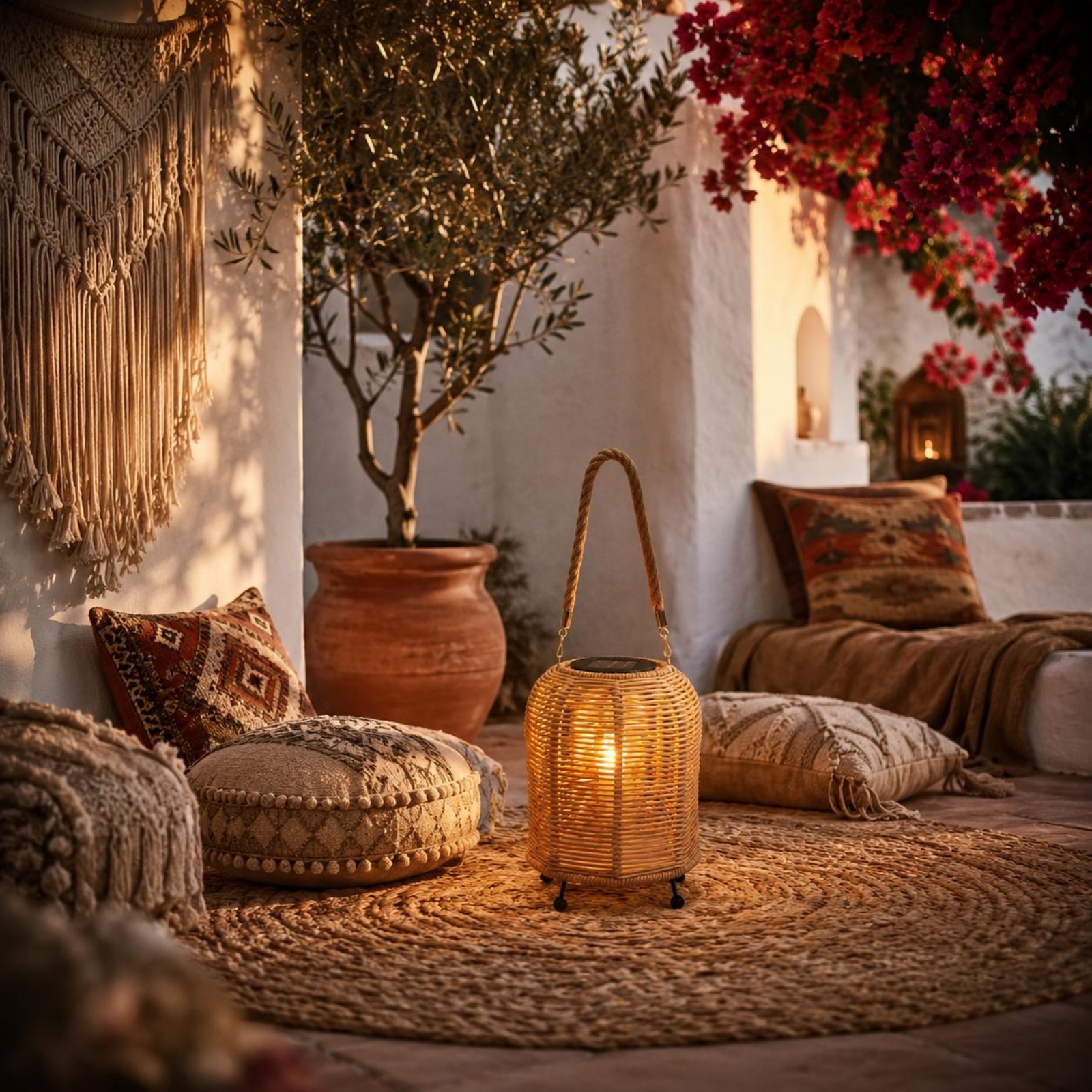 Handwoven Solar Lantern Warm L - Outdoor Lighting Restaurant reseña y precio
